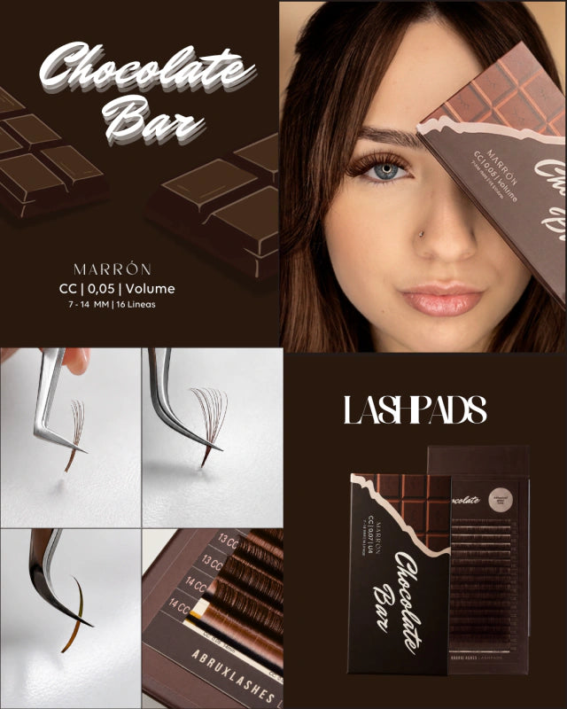 Brown Chocolate bar Individual Volumen - 0.05 (16 lineas) MIX